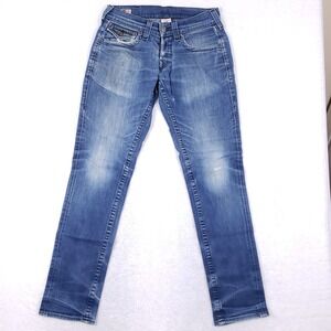 :True Religion Zach Slim Straight Jeans 30 Blue